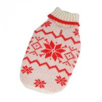 Svetr Norsko - bílá/červená