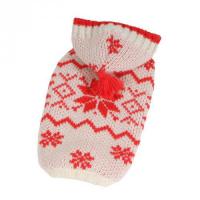 Svetr Norsko s kapucí - bílá/červená