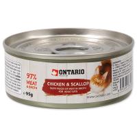 ONTARIO konzerva Chicken Pieces + Scallop 95 g