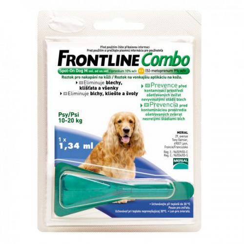 FRONTLINE Combo spot on dog M (pro psy 10-20kg) ampule 1x 1.34ml