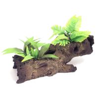 Sydeco Mopani Wood W/Silk Plants Large