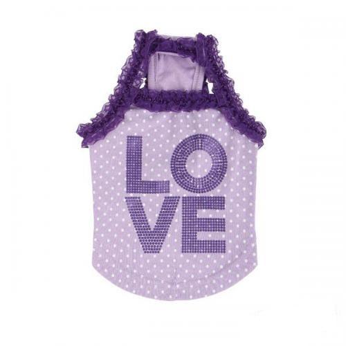 Puppia triko Love fialové