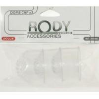 Zolux uzávěry kulaté rody lounge- průhledné 3 ks