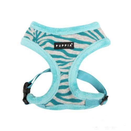 Puppia Modern Zebra Harness A kšíry modrá - XL