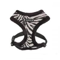 Puppia Modern Zebra Harness A kšíry černá
