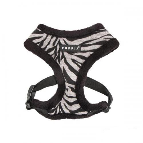 Puppia Modern Zebra Harness A kšíry černá
