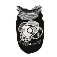 Puppy Angel Tričko s kapucí Big Rose Hoodie černé