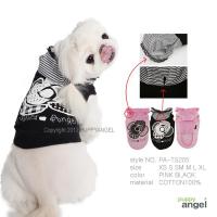 Puppy Angel Tričko s kapucí Big Rose Hoodie černé