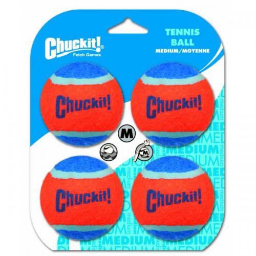 Chuckit Míčky tenisové střední 6,5 cm - 4 ks