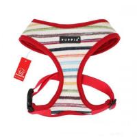 Puppia kšíry Watercolor Harness A - červená