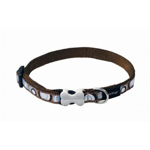 Red Dingo Obojek malý - Circadelic Brown