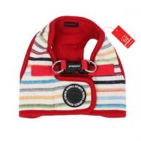 Puppia kšíry Watercolor Harness B - červená