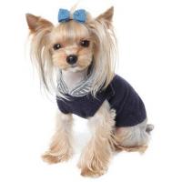 Puppy Angel psí svetr Superlambs Wool Hoodie - námořnická modrá