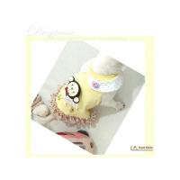 Dog Pose Lulu Lala Round tričko žlutá