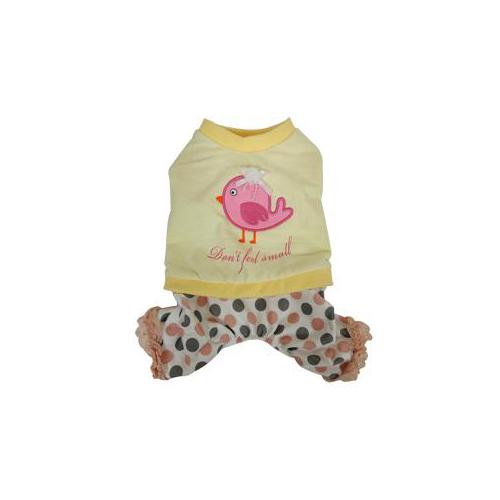 Dog Pose Free Bird overal žlutá