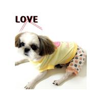 Dog Pose Free Bird overal žlutá