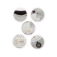 Dog Pose Dotty Stroller tričko šedá