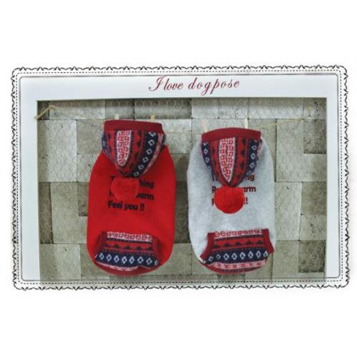 Dog Pose Feel You Knit mikina červená