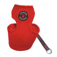 Dog Pose Air Mesh Harness kšíry červená