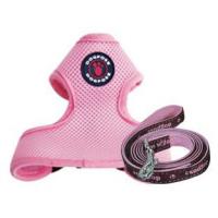 Dog Pose Air Mesh Harness kšíry růžová