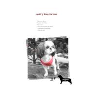 Dog Pose Quilting Easy Harness kšíry růžová