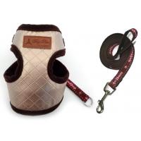 Dog Pose Quilting Easy Harness kšíry hnědá