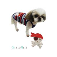 Dog Pose Pirate tričko námořnická modrá