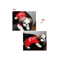 Dog Pose Sweet-love overal červená