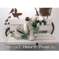 Dog Pose Special Heart Padding Jumper bunda hnědá