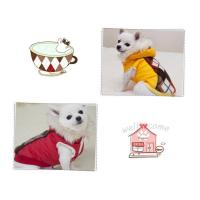 Dog Pose Agyle padding bunda červená