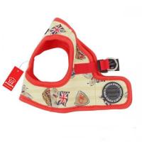 Puppia kšíry Britannia Harness B - červená