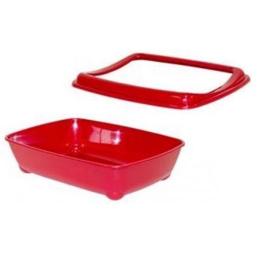 Toaleta Arist-o-tray s okrajem 50 cm- červená