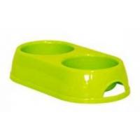 Dvojmiska plastová 2 x 230 ml zelená