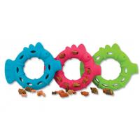 Hračka DOG FANTASY silikonový kroužek světle zelený