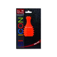 Hračka DOG FANTASY silikonové stehno oranžové