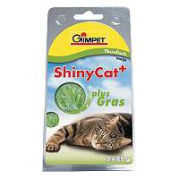 Shiny cat konz. Tuňák + kočičí tráva 2x70g
