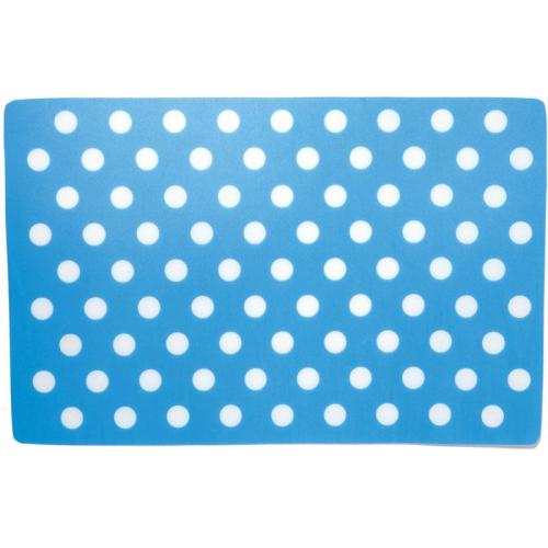 Podložka pod keramické misky s puntíky bílo-modrá