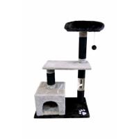 Škrabadlo Barcelona 60 x 33,5 x 96 cm šedá