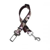 Puppia Legend Dog Seatbelt Lead bezpečnostní pás do auta růžový-kamufláž