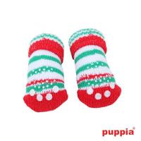 Puppia ponožky pro psy GRINCH červené