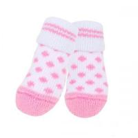 Puppia ponožky pro psy Polka Dot bílé