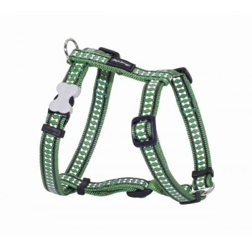 Red Dingo postroj malý reflexní – zelený