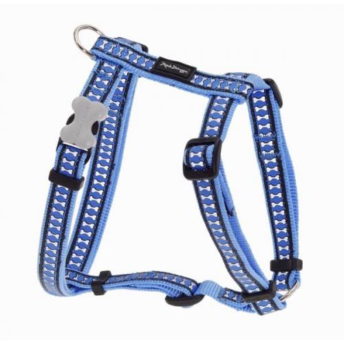 Red Dingo postroj velký reflexní – středně modrý