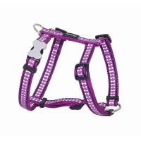 Red Dingo postroj extra velký reflexní – fialový