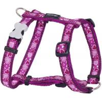 Red Dingo postroj extra velký se vzorem – Breezy Love Purple