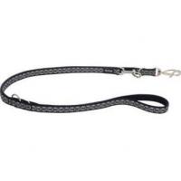 Red Dingo vodítko malé přepínací se vzorem - Snake Eyes Black 12 mm x 2 m