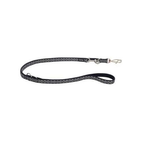 Red Dingo vodítko malé přepínací se vzorem - Snake Eyes Black 12 mm x 2 m