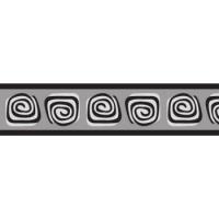 Red Dingo vodítko malé přepínací se vzorem - Hypno Black