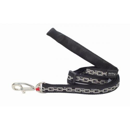 Red Dingo vodítko střední 20 mm x 1,8 m se vzorem - Chain