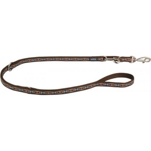 Red Dingo vodítko střední přepínací 20 mm x 2 m se vzorem - Bone Yard Brown